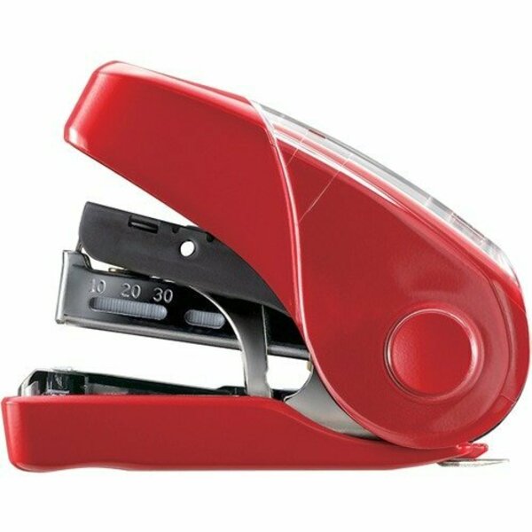 Max Usa Stapler, Flat Clinch, 1-1/8inWx3-1/4inLx2-5/8inH, Red MXBHD10FL3RD